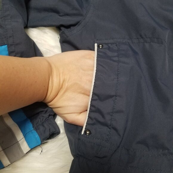 Protection System Kids Navy Blue  Lightweight Jacket Boy Windbreaker Coat Zipper - Picture 3 of 10